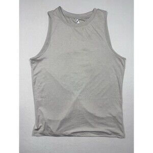 Fabletics Womens Blake GRAY Open Back Tank Sleeveless Gym Workout Size Small